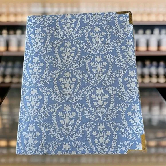 Graphique Notebook Journal Blue Floral Motif Lined Luxury Bound - Picture 2 of 11